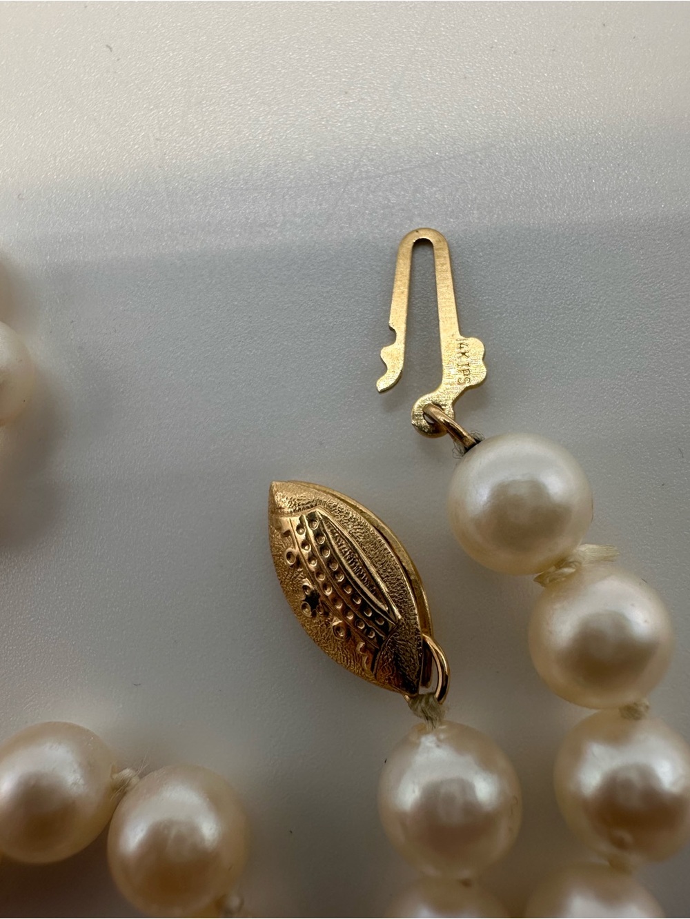 14k Gold Imperial Pearl Syndicate Genuine Pearl Necklace 19” Crown Clasp Akoya? - Picture 11 of 17